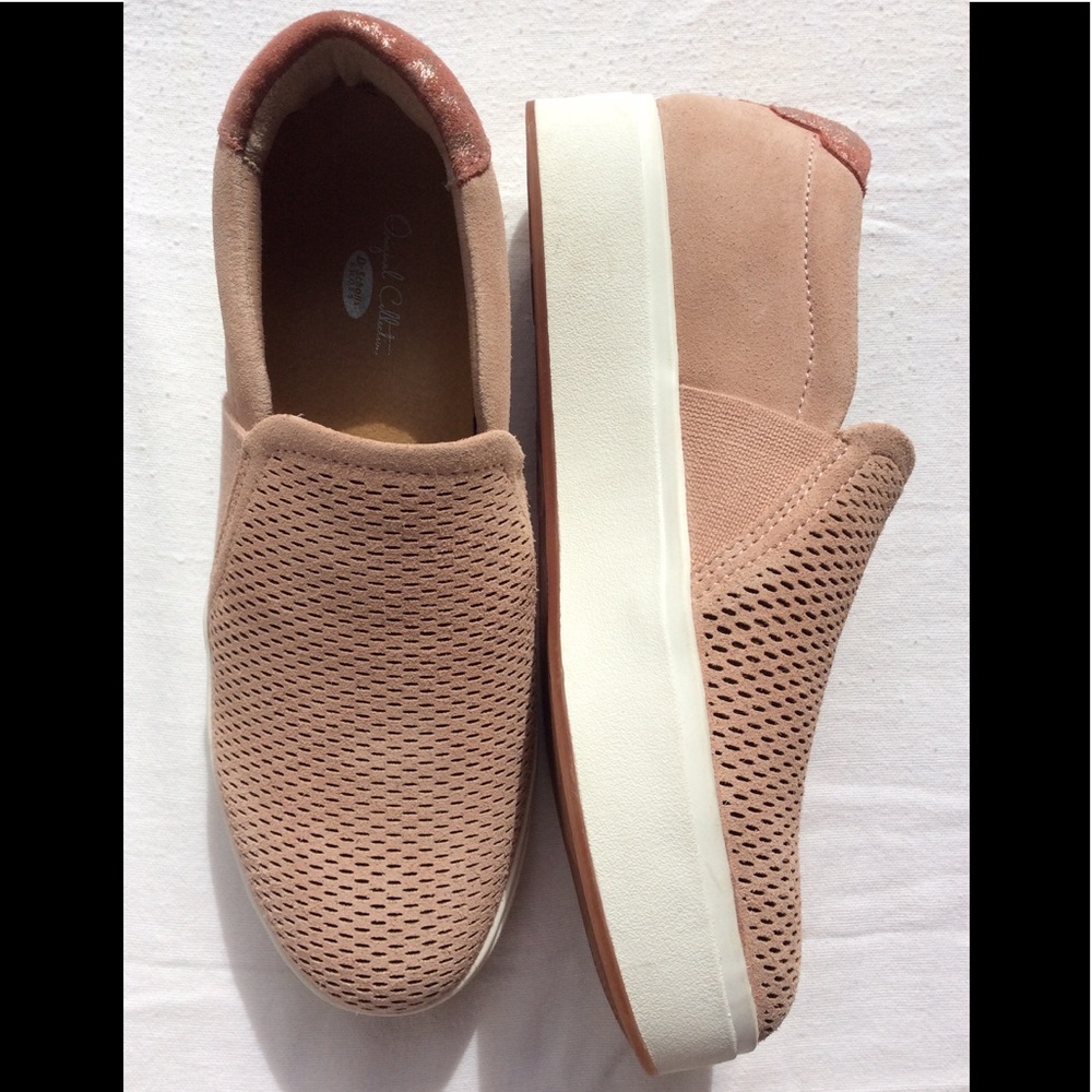 Lightweight Perforated Suede Slip-on Sneakers